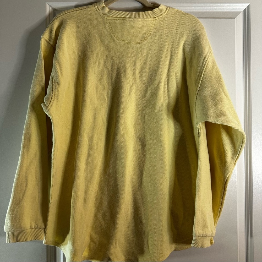 Vtg Disney Winnie the Pooh Embroidered Yellow Long Sleeve Henley XXL Made in USA - Picture 9 of 13